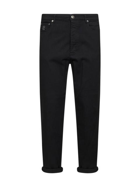 Brunello Cucinelli Black garment-dyed lightweight comfort denim iconic fit jeans
