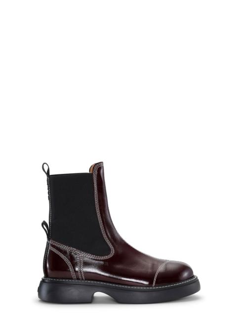 BURGUNDY EVERYDAY MID CHELSEA BOOTS
