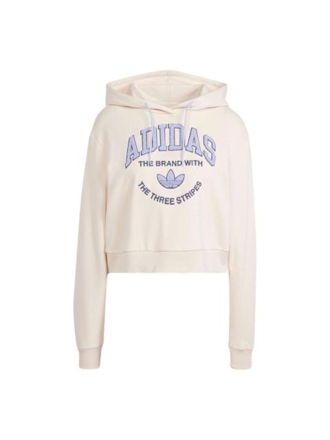 adidas (WMNS) adidas originals Varsity Graphic Hoodie 'White' IR6035