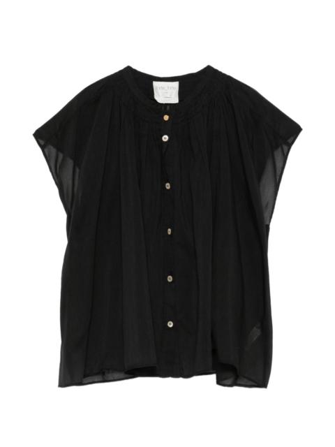 forte_forte gathered-detail blouse