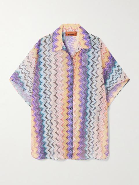 Missoni Printed Cotton And Silk-blend Shirt