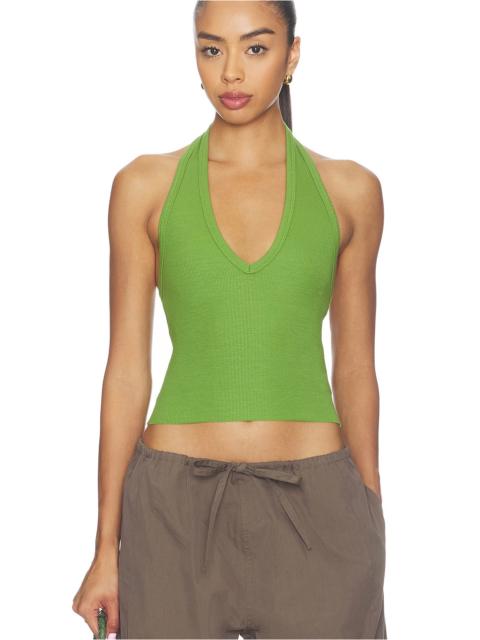 ÉTERNE Cropped Halter Top
