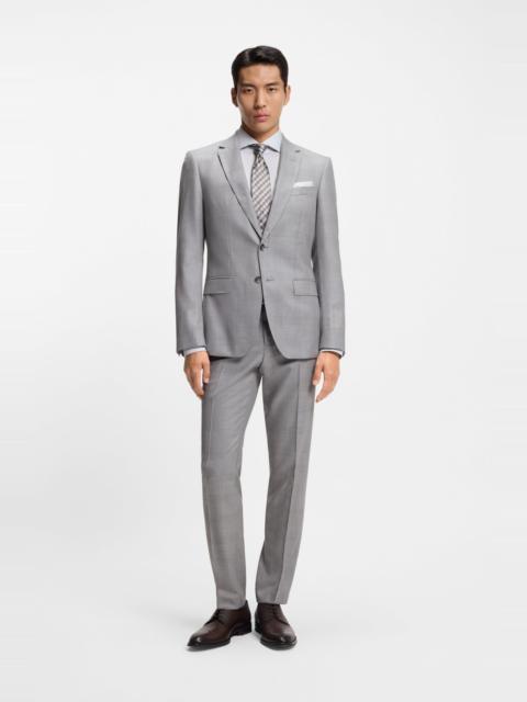 BOSS TWO-PIECE SLIM-FIT SUIT IN VIRGIN WOOL AND SILK