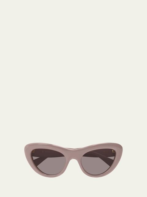 Bottega Veneta Curvy Acetate Cat-Eye Sunglasses