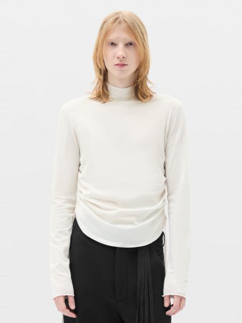 Ann Demeulemeester Lenart Wrinkled Mock Collar Top
