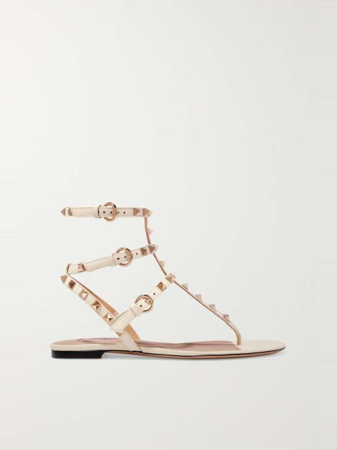 The Rockstud leather sandals