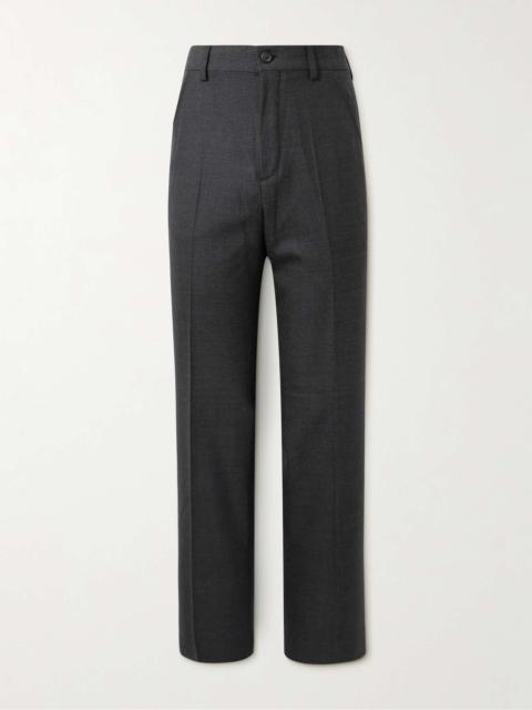 Straight-Leg Wool Trousers
