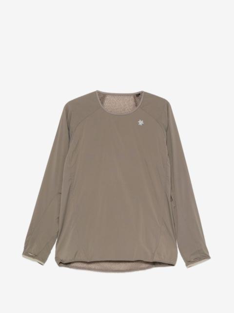 Goldwin logo-print raglan-sleeve sweater