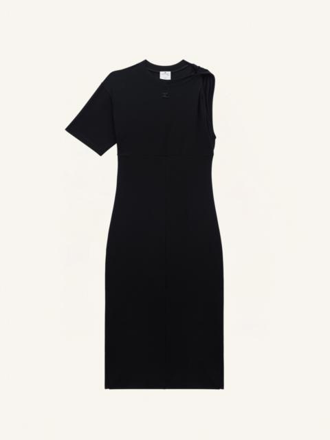 courrèges TWISTED BIGOUT T-SHIRT DRESS