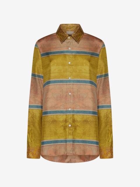 Pierre-Louis Mascia Aloé paisley-print striped shirt