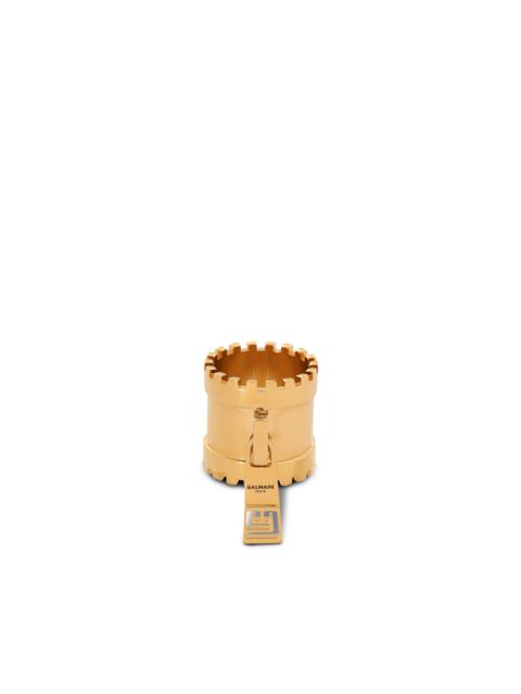 Balmain Brass zip ring