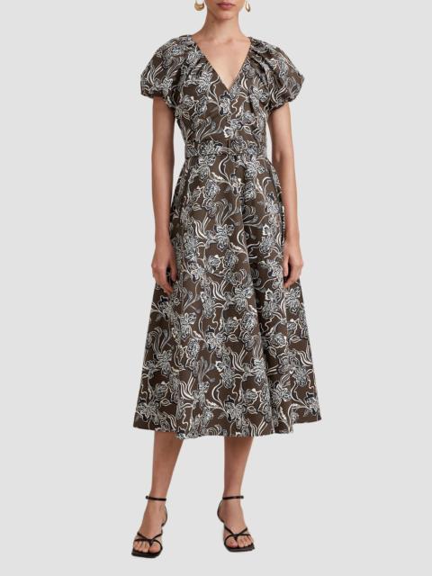 LA LIGNE Women's Avalon Dress - Taupe Floral