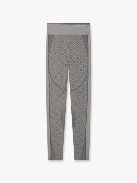 CASABLANCA Light Grey Seamless Monogram Leggings