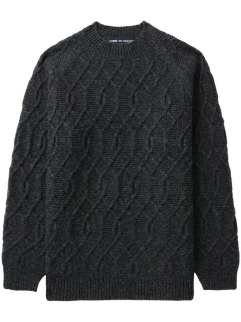 Comme des Garçons Homme chunky-knit crew-neck jumper