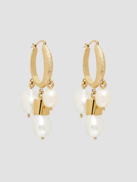 Erdem PEARL HOOP EARRING