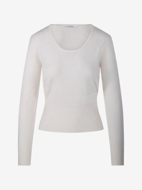 Max Mara ribbed-knit scoop-neck sweater