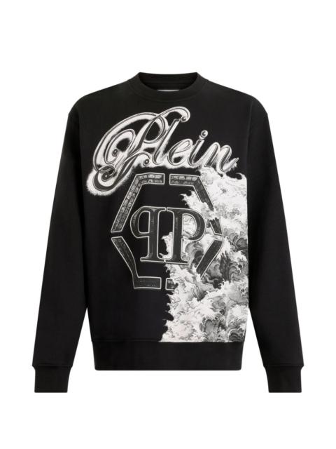 PHILIPP PLEIN crew-neck graphic sweatshirt