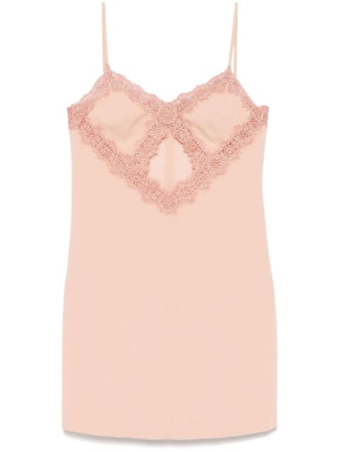 Blumarine lace-detail mini dress