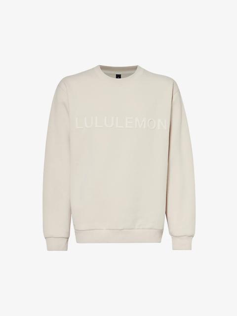 lululemon Steady State branded relaxed-fit cotton-blend sweatshirt