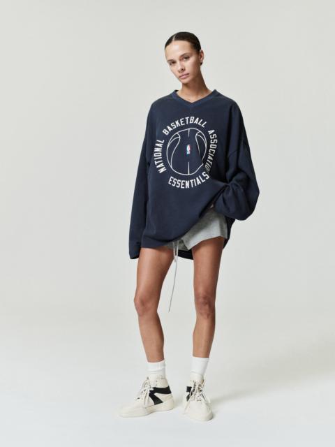ESSENTIALS NBA X Barkley Hendricks Long Sleeve V-Neck Tee