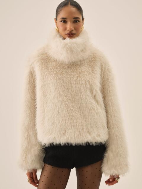 For Love & Lemons Arctic Faux Fur Pullover