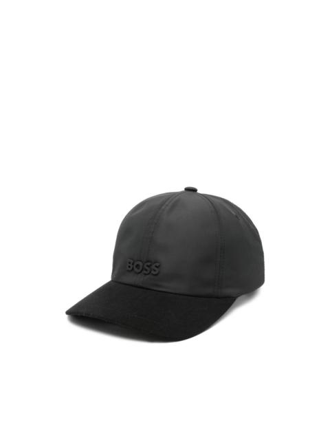BOSS logo-embossed cap