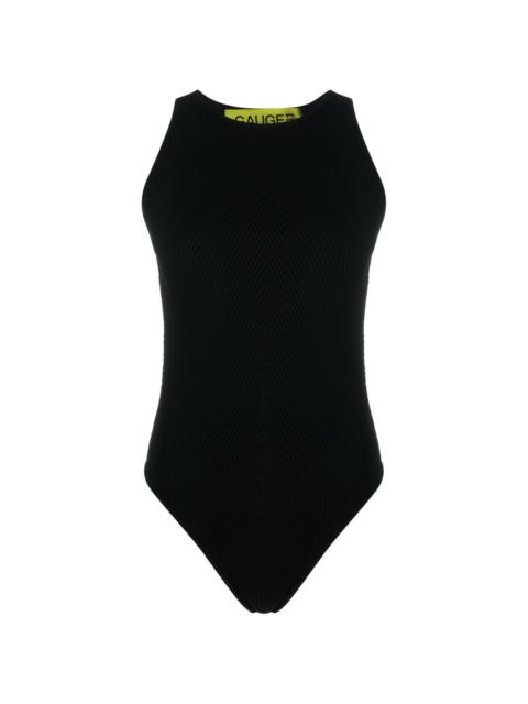 GAUGE81 sleeveless round-neck bodysuit