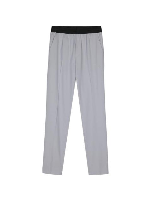 straight-leg tailored trousers