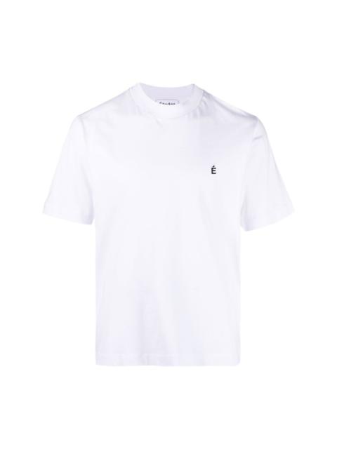 Étude logo-embroidered organic cotton T-shirt