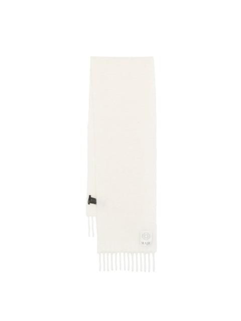 maje fringed scarf