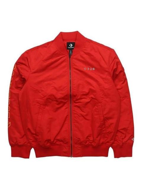 Converse Casual Sports Short Stand Collar Jacket 'Red' 10007503-A01