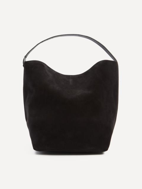 Belted Suede Tote Bag