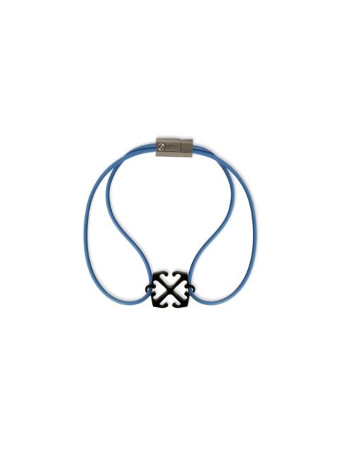 Off-White Blue/black Arrow Rubber Bracelet