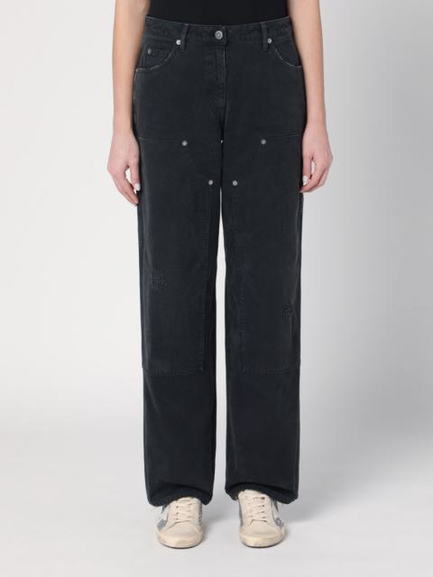 Golden Goose Wide black trousers in denim