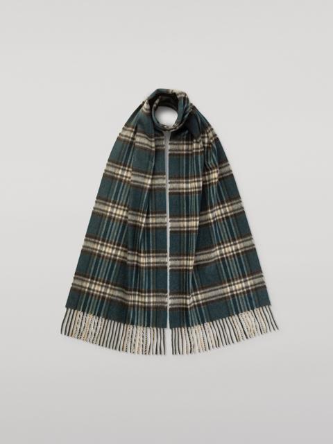 Johnstons of Elgin Doune Bottle Green Cashmere Scarf