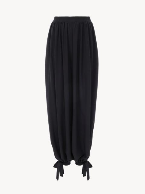 Chloé FLUID PLEATED PANTS IN CRÊPE DE CHINE