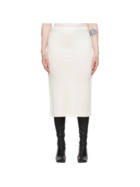 TOVE White Flor Midi Skirt