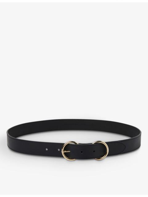 WHISTLES Double-ring leather belt
