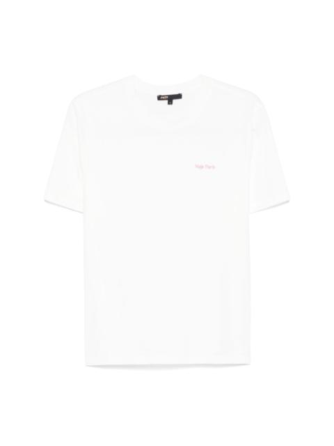 maje embroidered-logo T-shirt
