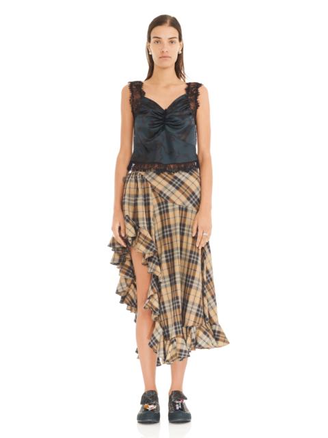 Collina Strada SMOG PLAID FLORIST SKIRT