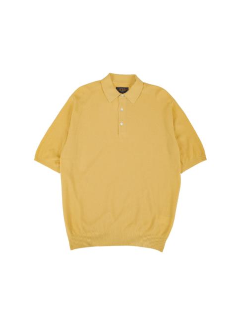 BEAMS PLUS Pique Polo 14G Yellow