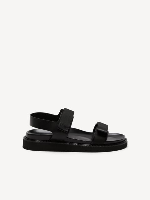 Theory Open Sandal in Leather