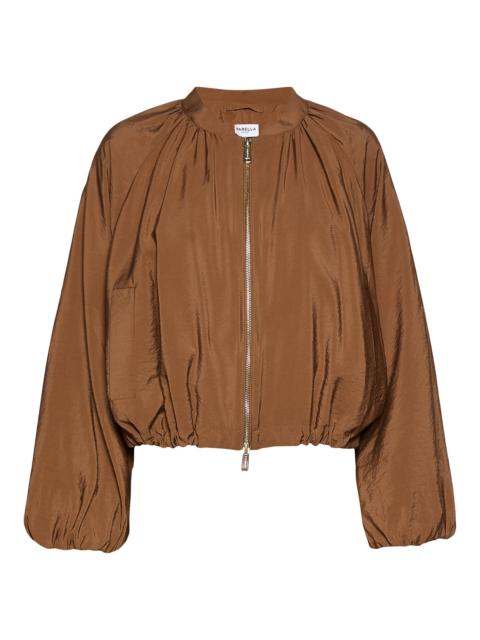 MARELLA Women's Drawstring Hem Bomber Jacket - Tobacco Brown