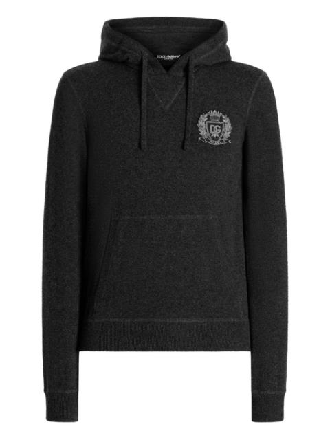 Dolce & Gabbana logo-embroidered hoodie