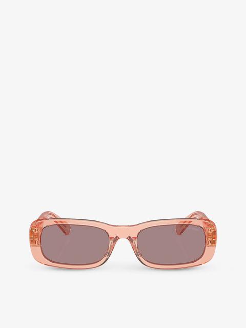 MU 08ZS oval-frame acetate sunglasses