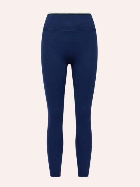 P.E NATION VITA FULL LENGTH LEGGING IN DARK NAVY & KIWI GREEN