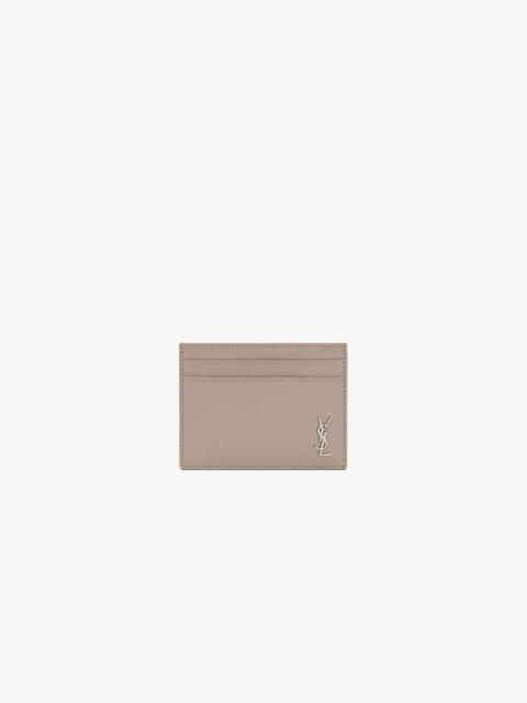 TINY CASSANDRE CARD CASE IN GRAINED LEATHER