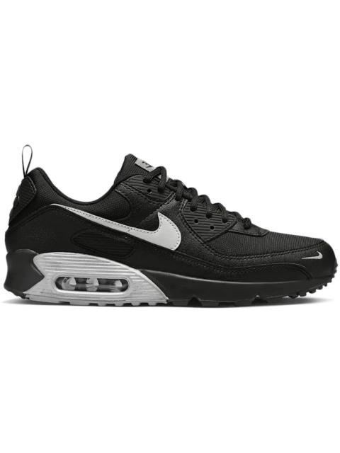 Nike Air Max 90 Black Metallic Silver Mini Swoosh