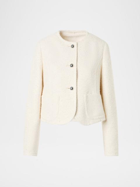 AKRIS Summer Boucle Single-Breasted Jacket