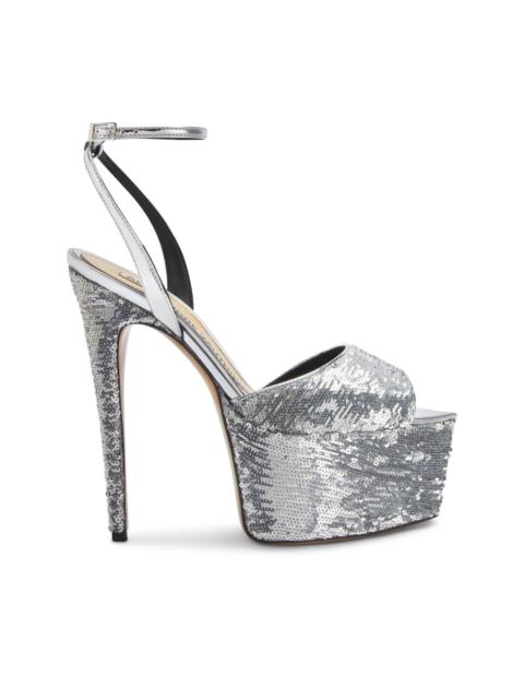 ALEXANDRE VAUTHIER 160mm sequin-embellished sandals